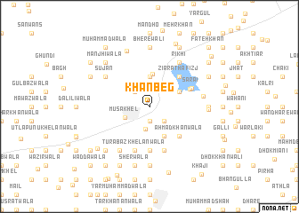 map of Khān Beg