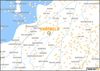 map of Khān Bela