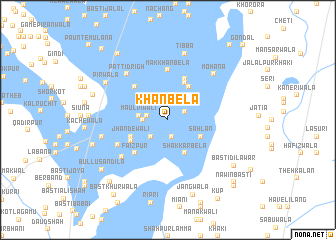 map of Khān Bela
