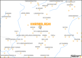 map of Khānbolāghī