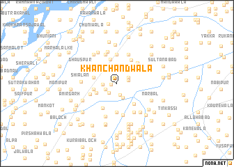 map of Khān Chandwāla