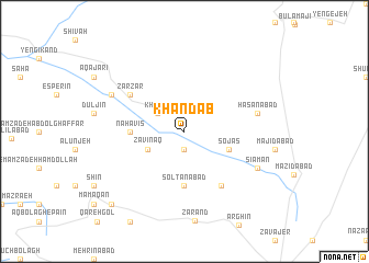 map of Khandāb