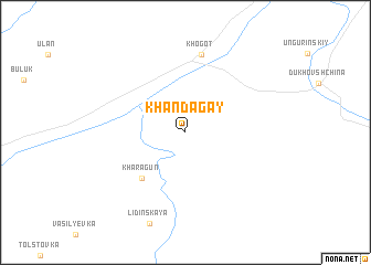 map of Khandagay