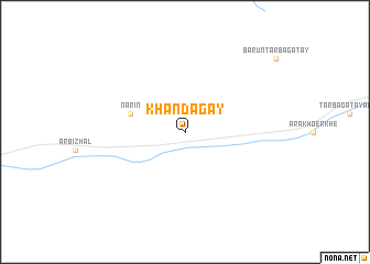 map of Khandagay