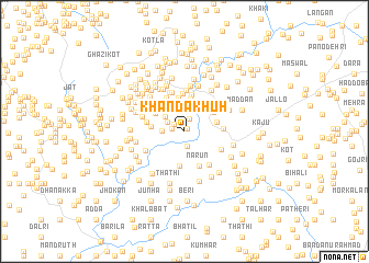 map of Khanda Khūh