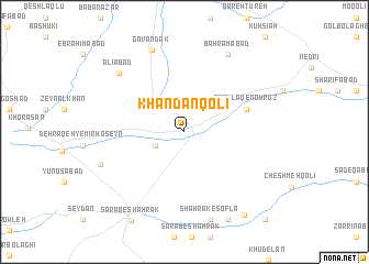 map of Khāndānqolī