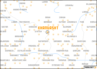 map of Khān Dasht