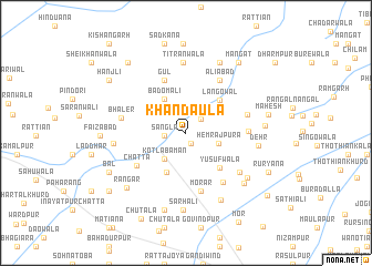 map of Khāndaula