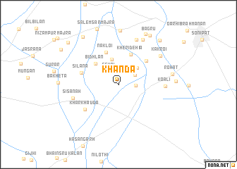 map of Khānda