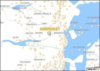 map of Khandīkot