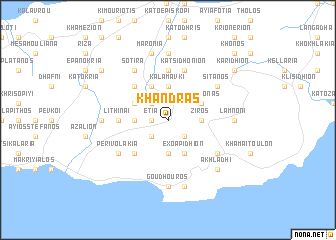 map of Khandrás