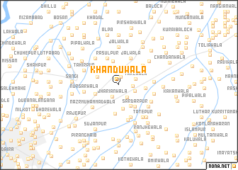 map of Khandūwāla