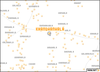 map of Khandwānwāla