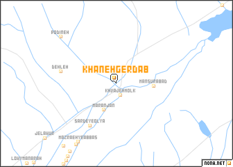 map of Khāneh Gerdāb