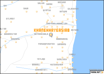 map of Khānehhā-ye Āsīāb