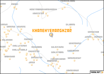 map of Khāneh-ye Marghzār