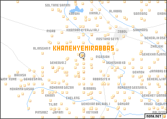 map of Khāneh-ye Mīr ‘Abbās