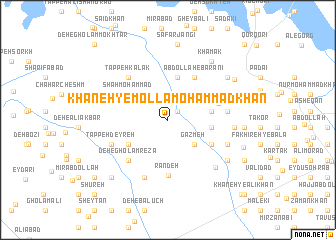 map of Khāneh-ye Mollā Moḩammad Khān