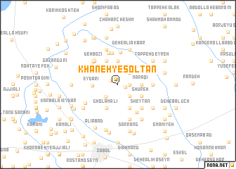 map of Khāneh-ye Solţān