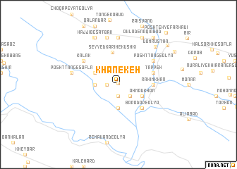 map of Khānekeh