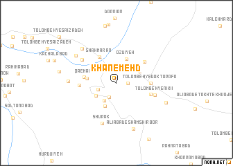 map of Khān-e Mehd