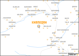 map of Khāneqāh