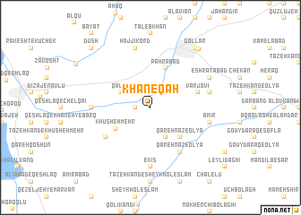 map of Khāneqāh