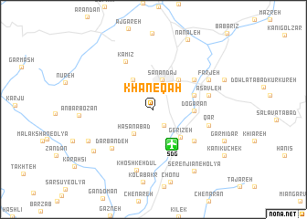 map of Khāneqāh