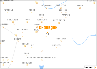 map of Khāneqāh