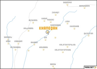 map of Khāneqāh