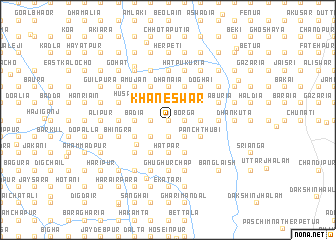 map of Khaneswar