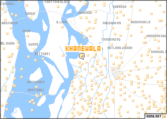 map of Khānewāla