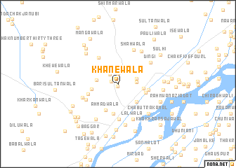 map of Khānewāla