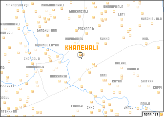 map of Khānewāli