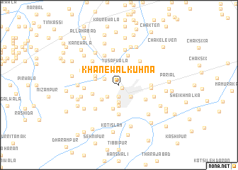 map of Khānewāl Kuhna