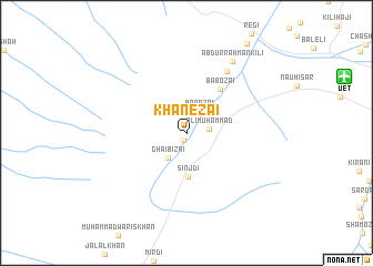 map of Khānezai