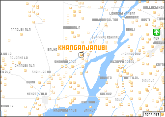 map of Khāngan Janūbi