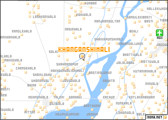 map of Khāngan Shimāli