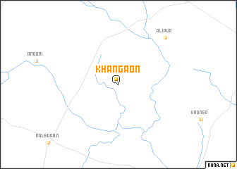 map of Khāngaon