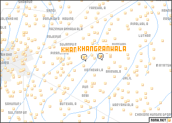 map of Khāngrānwāla