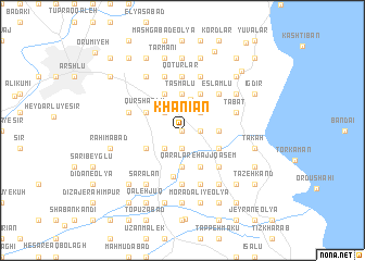 map of Khānīān