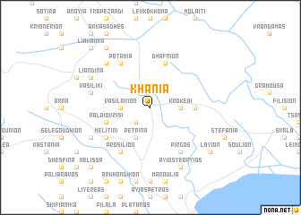 map of Khánia