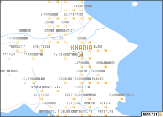 map of Khánia