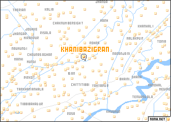 map of Khāni Bāzigrān