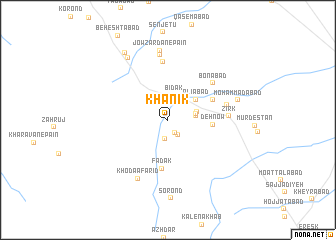 map of Khānīk