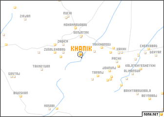 map of Khānīk