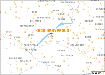 map of Khanīmeh-ye Bālā