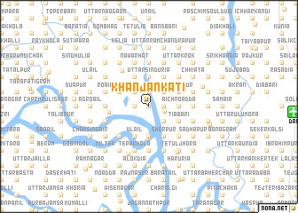 map of Khanjankāti