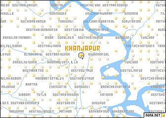 map of Khānjāpur