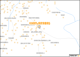 map of Khanjarābād